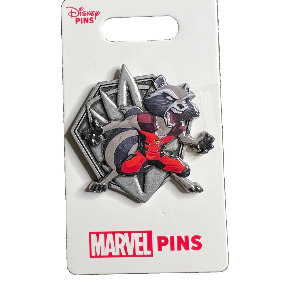 Marvel Rocket Raccoon Guardians of the Galaxy Disney Parks Trading Pin MCU GOTG